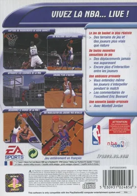 NBA Live 2001 box cover back